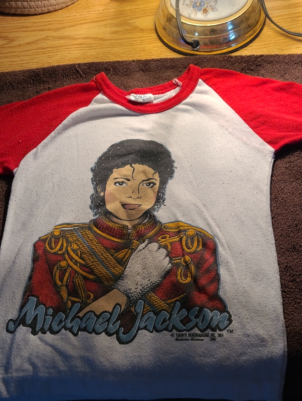 Kids Red & White Graphic Tee - Michael Jackson